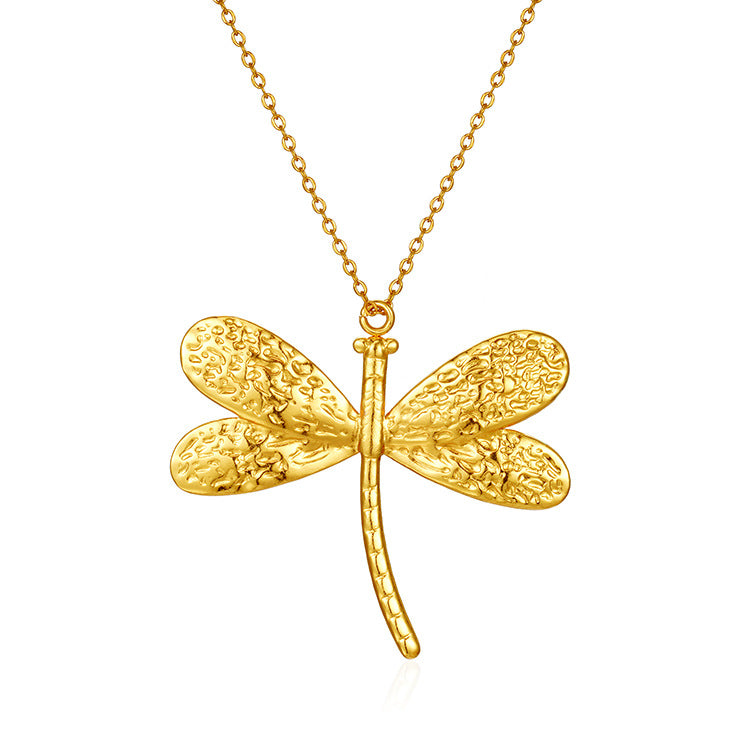 Stainless Steel Pendant Necklace 18K Gold-Plated Chain Trendy Jewelry Wholesale