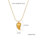 Stainless Steel Pendant Necklace 18K Gold-Plated Chain Trendy Jewelry Wholesale