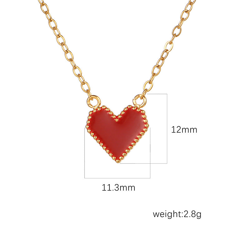 Stainless Steel Pendant Necklace 18K Gold-Plated Chain Trendy Jewelry Wholesale