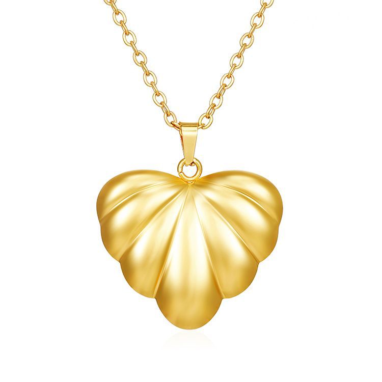Stainless Steel Pendant Necklace 18K Gold-Plated Chain Trendy Jewelry Wholesale