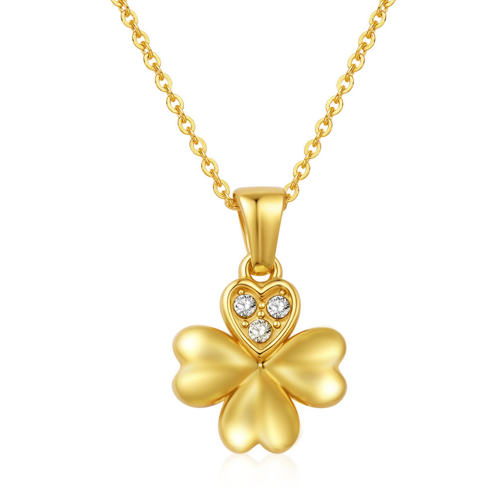 Stainless Steel Necklace Retro Geometric Collarbone-Length Necklace