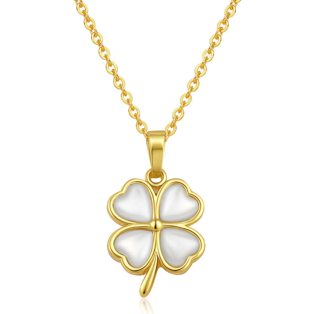 Stainless Steel Necklace Retro Geometric Collarbone-Length Necklace