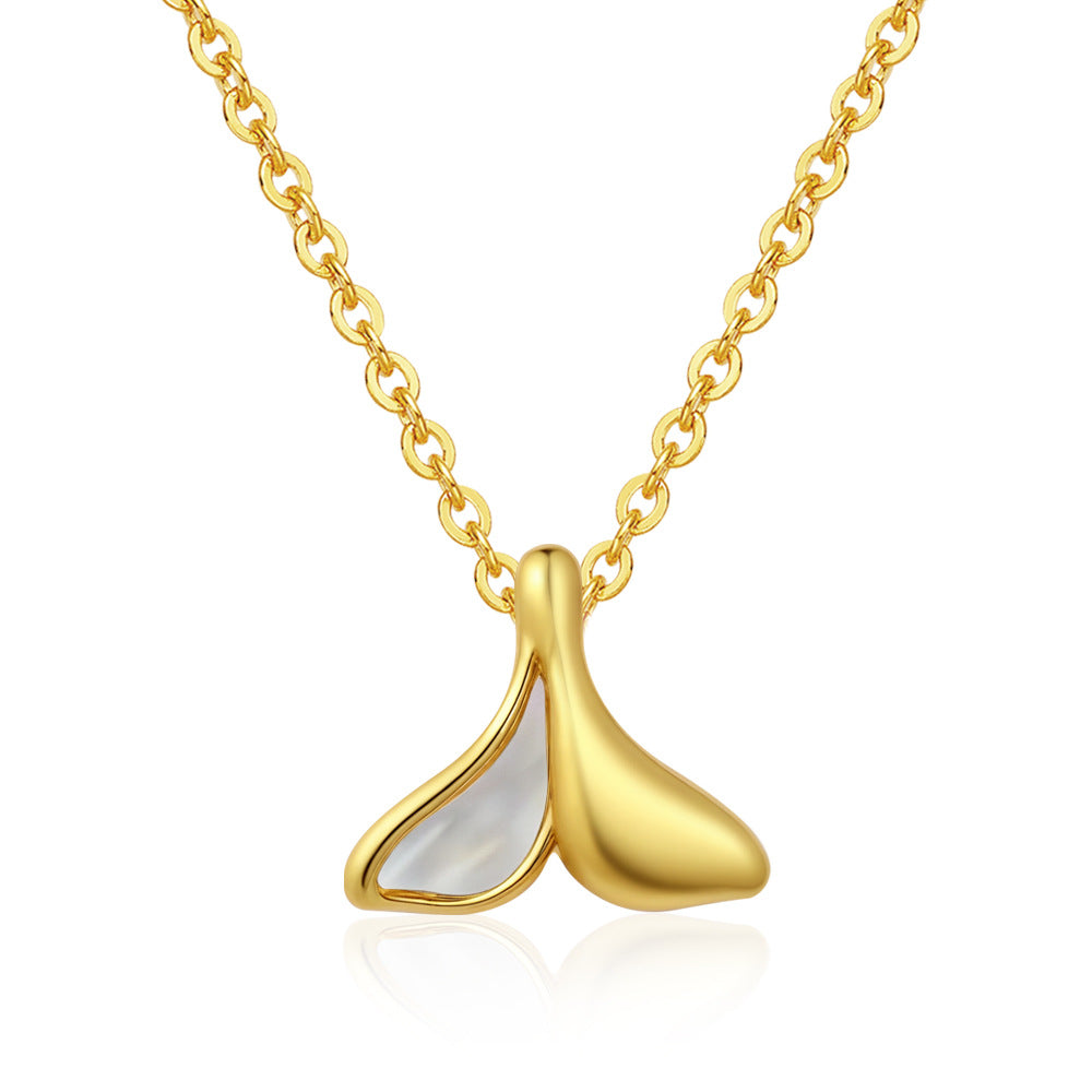 Stainless Steel Necklace Retro Geometric Collarbone-Length Necklace