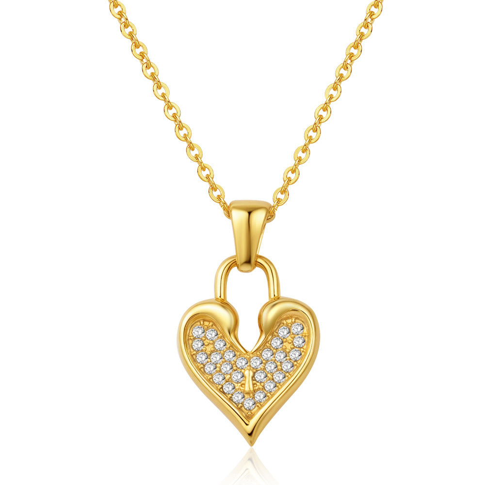Stainless Steel Necklace Retro Geometric Collarbone-Length Necklace
