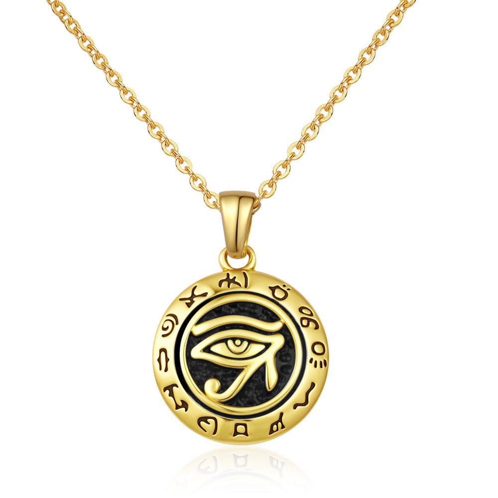 Stainless Steel Necklace Retro Geometric Collarbone-Length Necklace