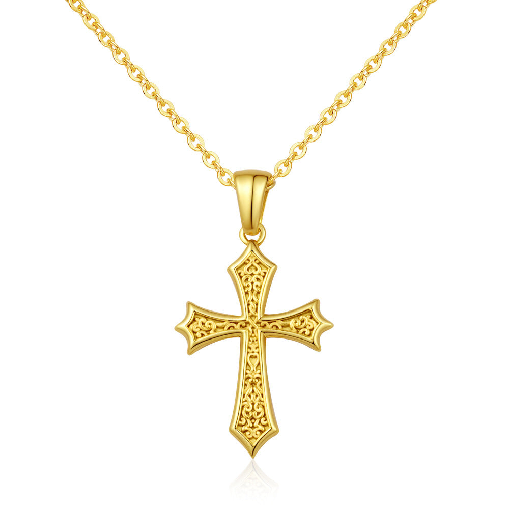Stainless Steel Necklace Retro Geometric Collarbone-Length Necklace