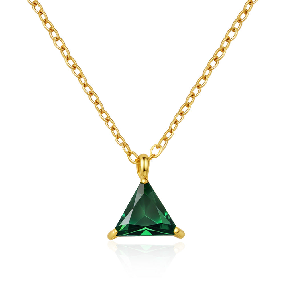 Stainless Steel Necklace Retro Geometric Collarbone-Length Necklace