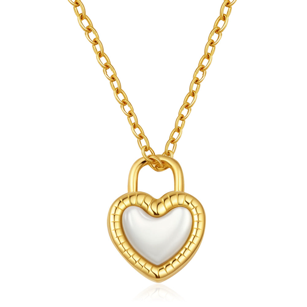 Stainless Steel Necklace Retro Geometric Collarbone-Length Necklace
