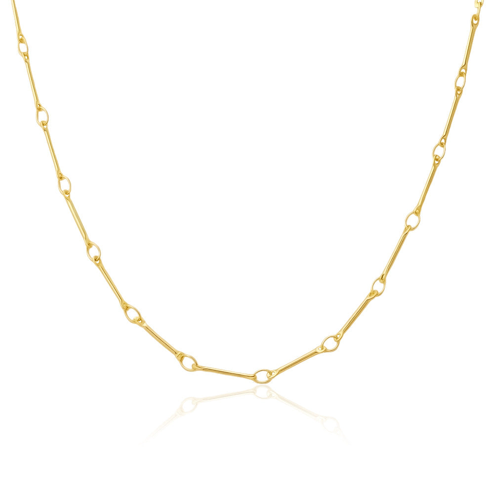 Custom Stainless Steel Plain Ring Oval Link Necklace Cuban Chain Necklace