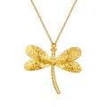 Fashion Dragonfly-Shaped Pendant Stainless Steel Necklace Versatile 18K Collar Chain Wholesale