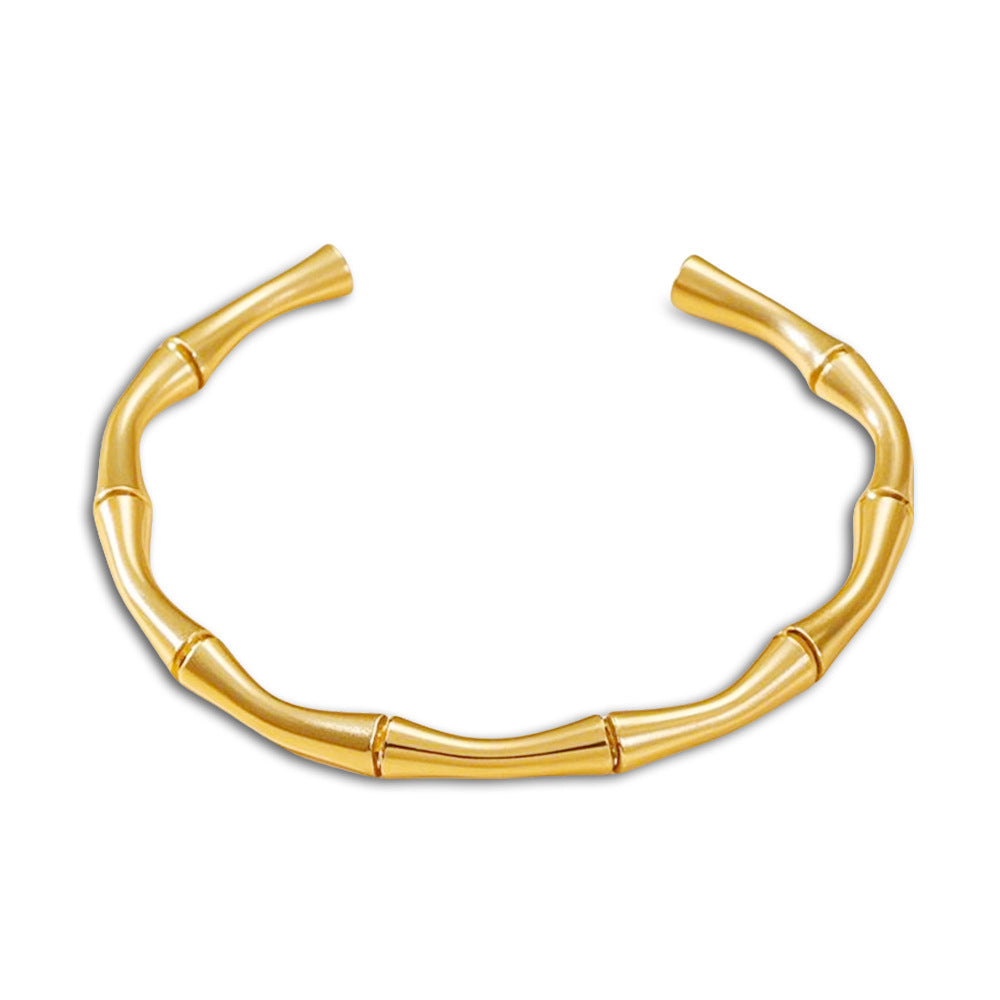 Minimalist Stainless Steel Open-Ended Bracelets Titanium Steel Jewelry Bracelets Wholesale