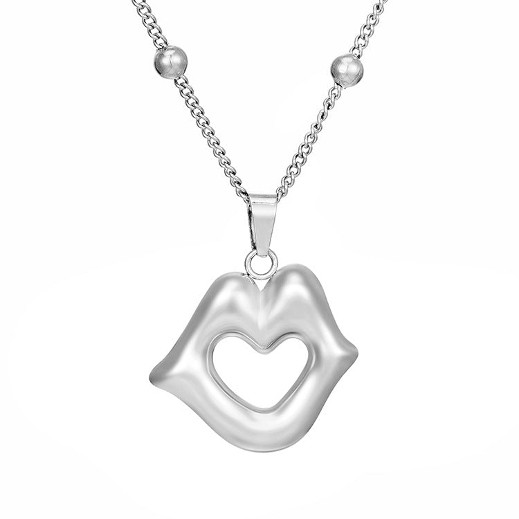 Trendy 18K Gold-Plated Stainless Steel Pendant Necklace for Women