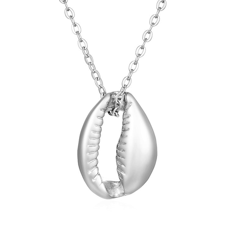 Trendy 18K Gold-Plated Stainless Steel Pendant Necklace for Women