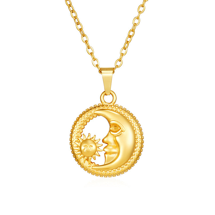 Trendy 18K Gold-Plated Stainless Steel Pendant Necklace for Women