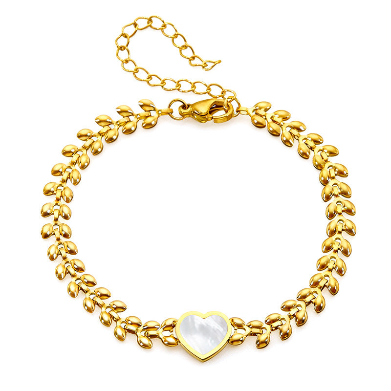 Charity Bracelet Instagram-Style, Hip-Hop, Fade-Resistant, Light Luxury, Trendy, Double-Layered