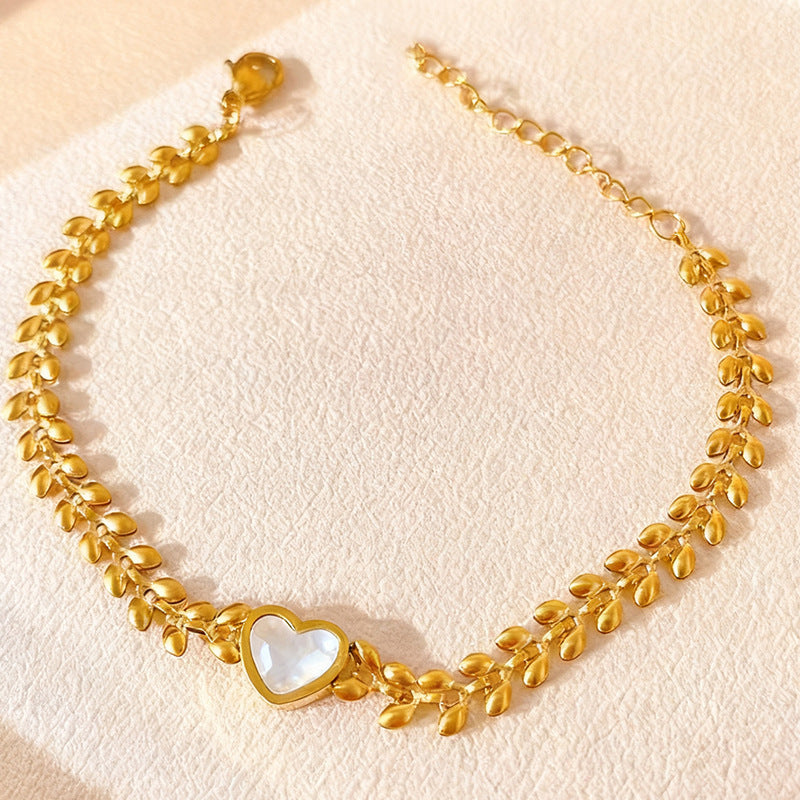 Charity Bracelet Instagram-Style, Hip-Hop, Fade-Resistant, Light Luxury, Trendy, Double-Layered
