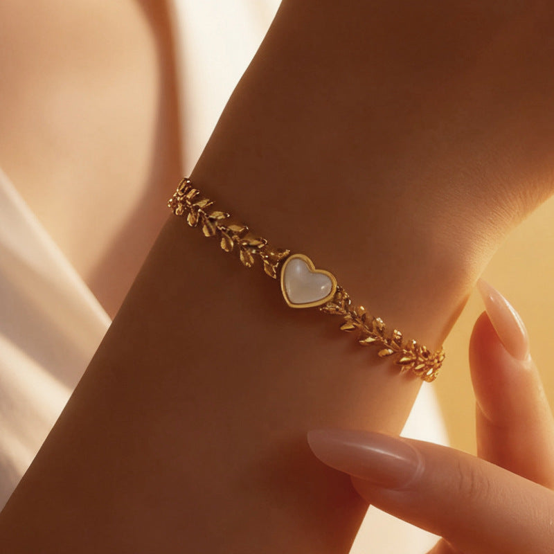 Charity Bracelet Instagram-Style, Hip-Hop, Fade-Resistant, Light Luxury, Trendy, Double-Layered