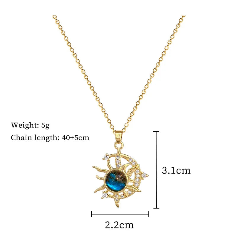 Wholesale Titanium Steel Star Series Necklace Planet Moon Astronaut Pendant Necklaces Jewelry