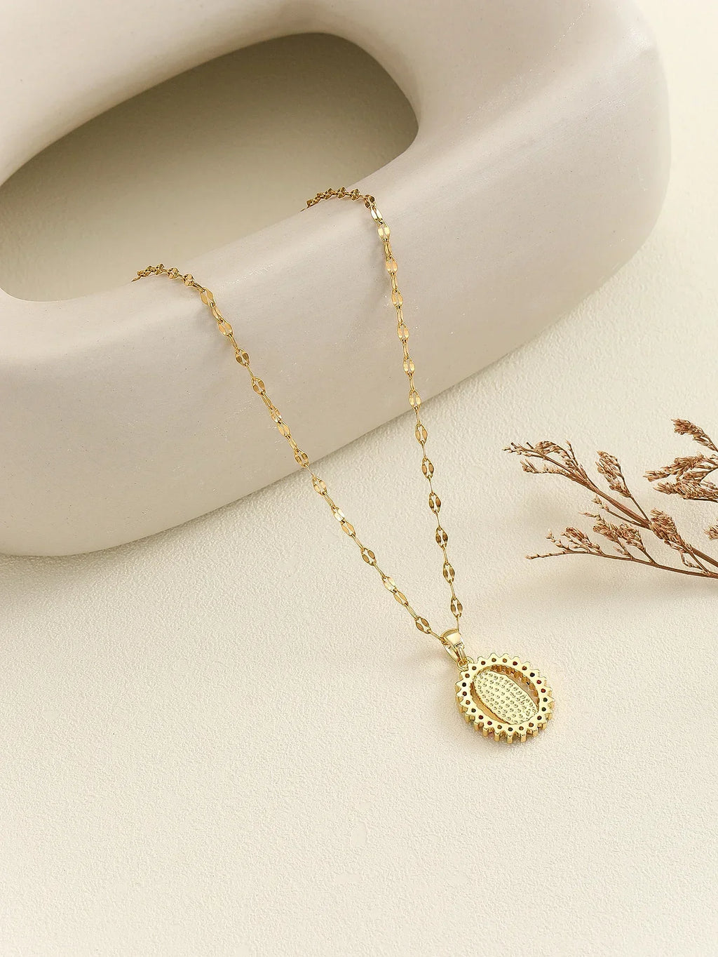 Gorgeous Women's All Sky Star Micro Inlaid Colorful Zircon Virgin Mary Hollow Necklace