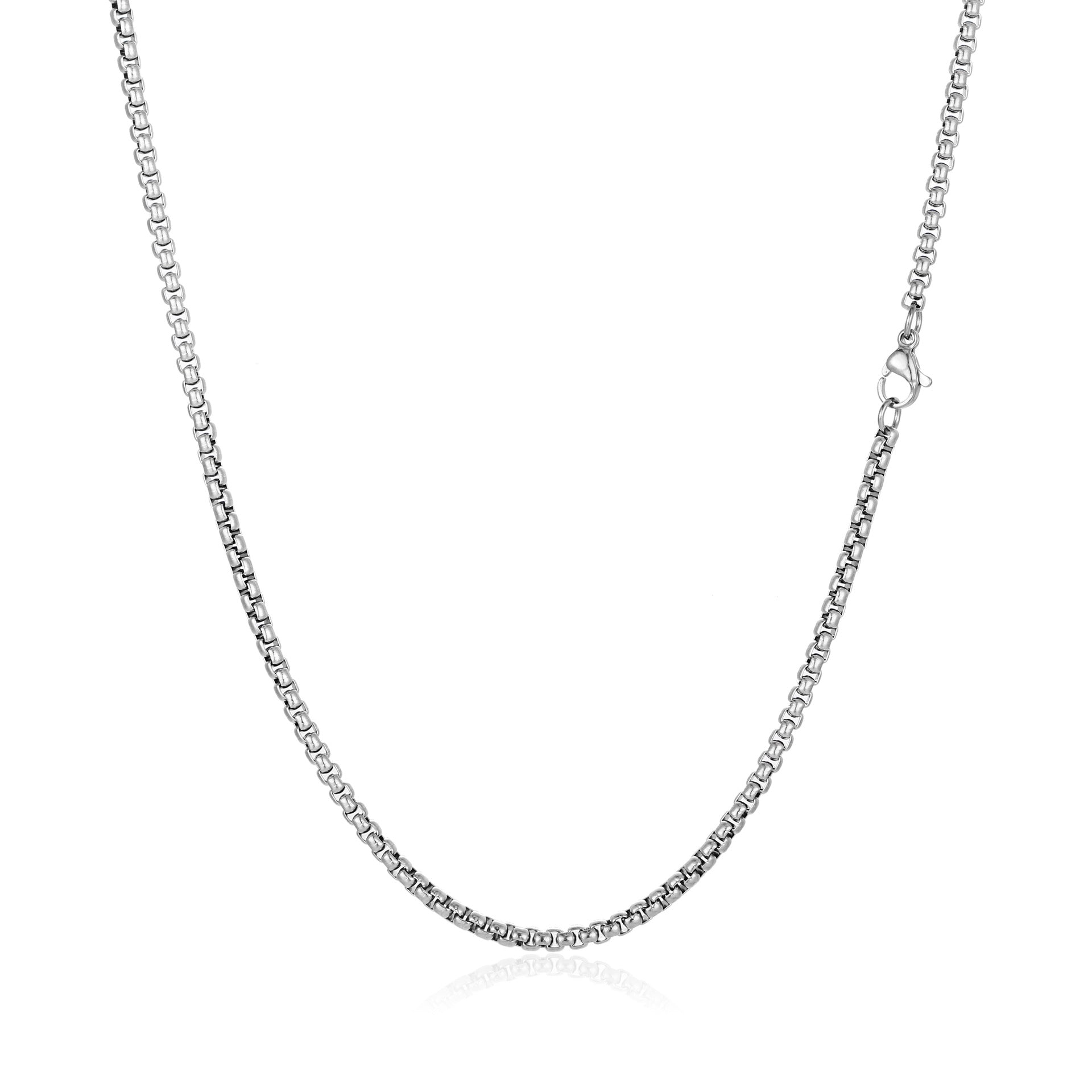 Fashionable 18K Gold-Plated Stainless Steel Figaro Necklace Trendy and Versatile Titanium Steel Chain Necklace