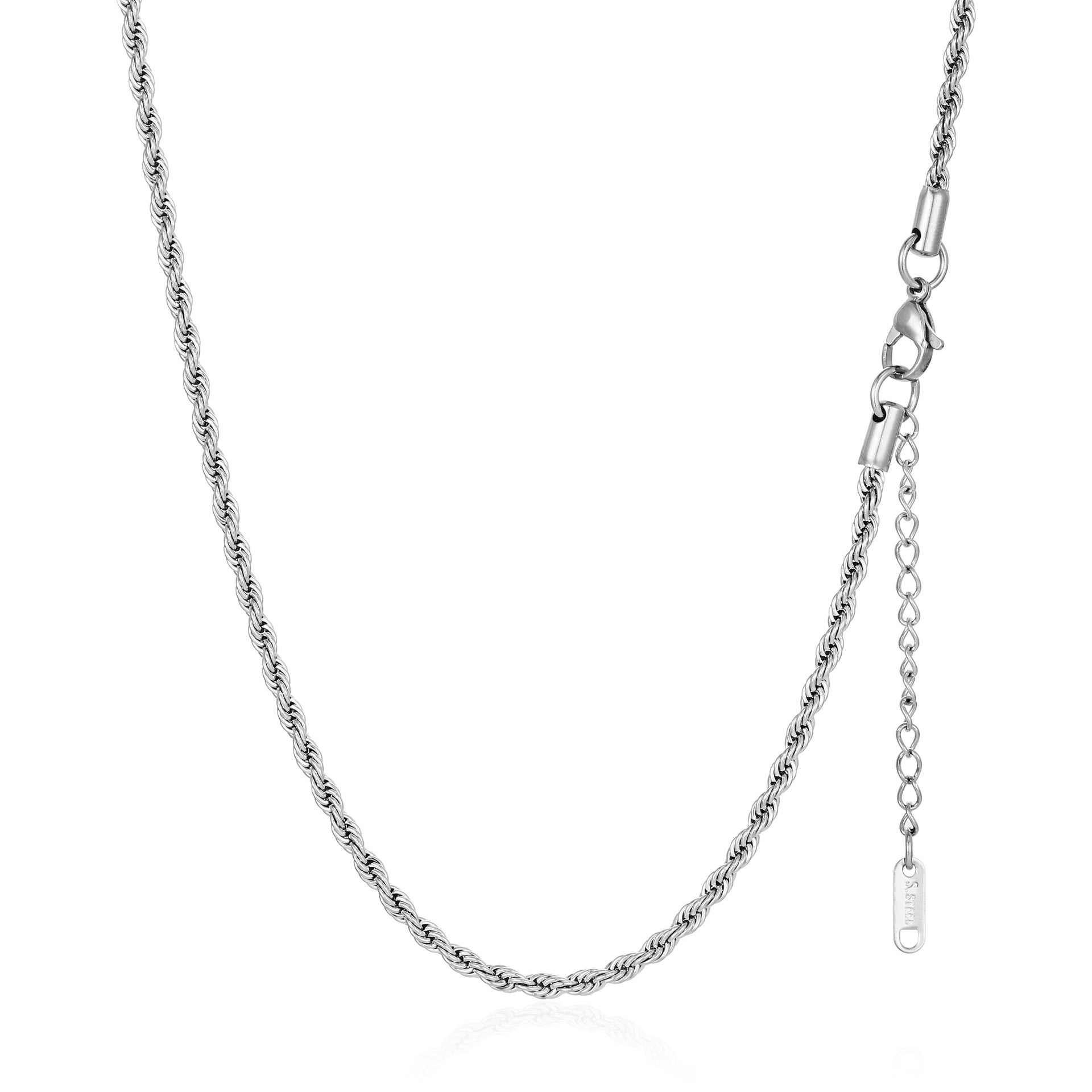 Fashionable 18K Gold-Plated Stainless Steel Figaro Necklace Trendy and Versatile Titanium Steel Chain Necklace