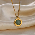 Stainless Steel Geometric Necklace For Women Fashion Sun Sunflower Pendant Clavicle Chain Aesthetic Jewelry