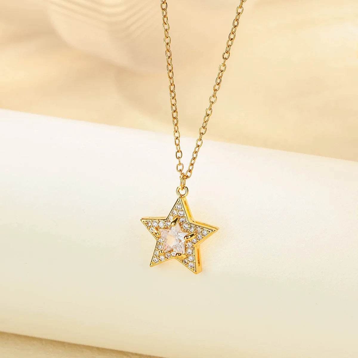 Stainless Steel Geometric Necklace For Women Fashion Sun Sunflower Pendant Clavicle Chain Aesthetic Jewelry