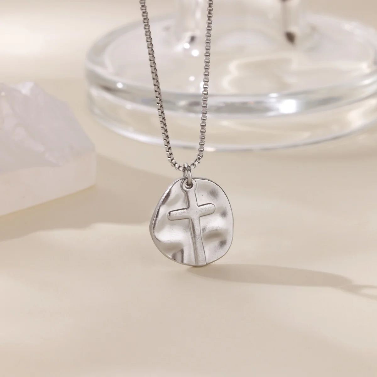 Stainless Steel Geometric Necklace For Women Fashion Sun Sunflower Pendant Clavicle Chain Aesthetic Jewelry