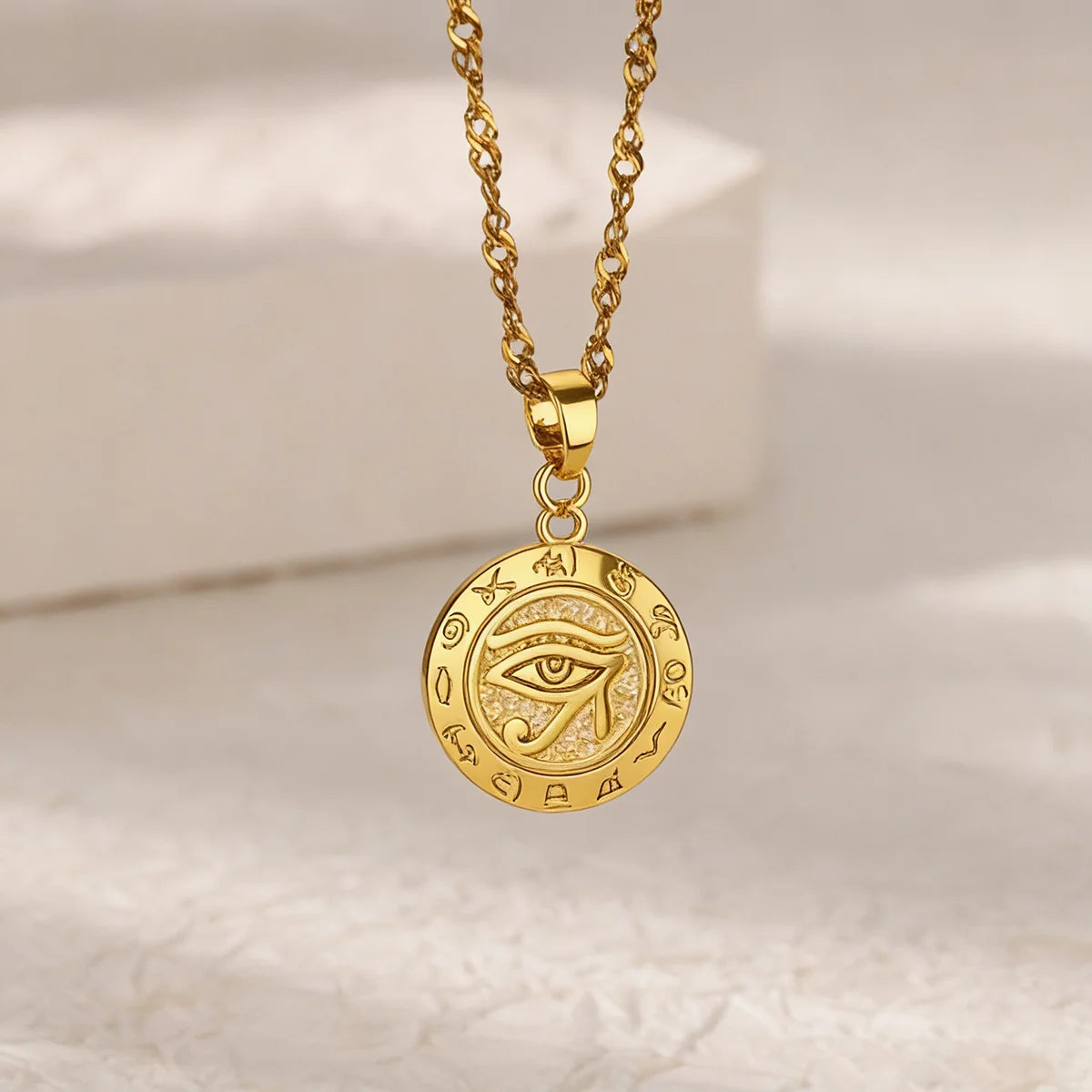 Stainless Steel Geometric Necklace For Women Fashion Sun Sunflower Pendant Clavicle Chain Aesthetic Jewelry