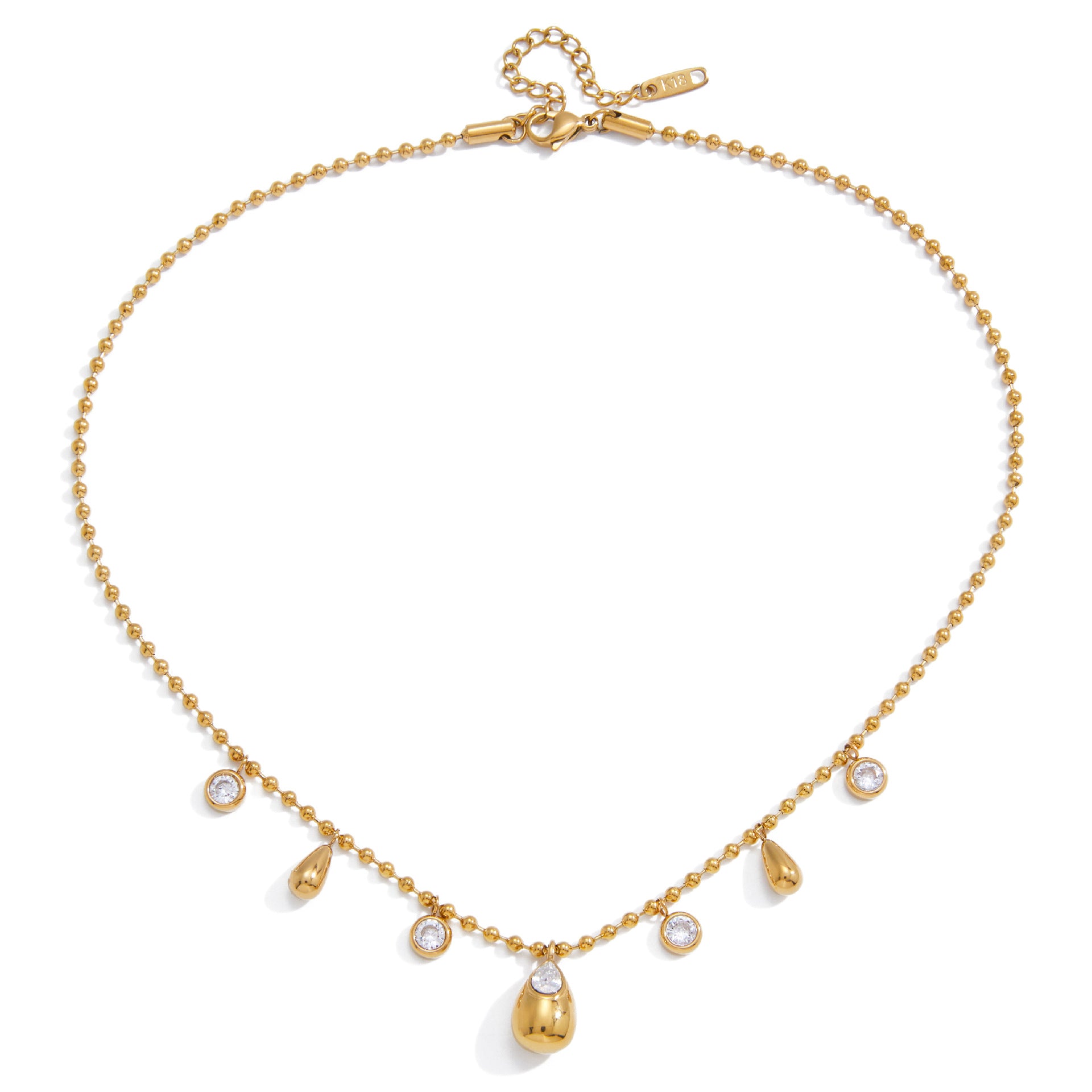 Zircon Necklace - Luxurious and Exclusive Cross-border Small-scale Collar Chain Made of Stainless Steel - High-end Accessory