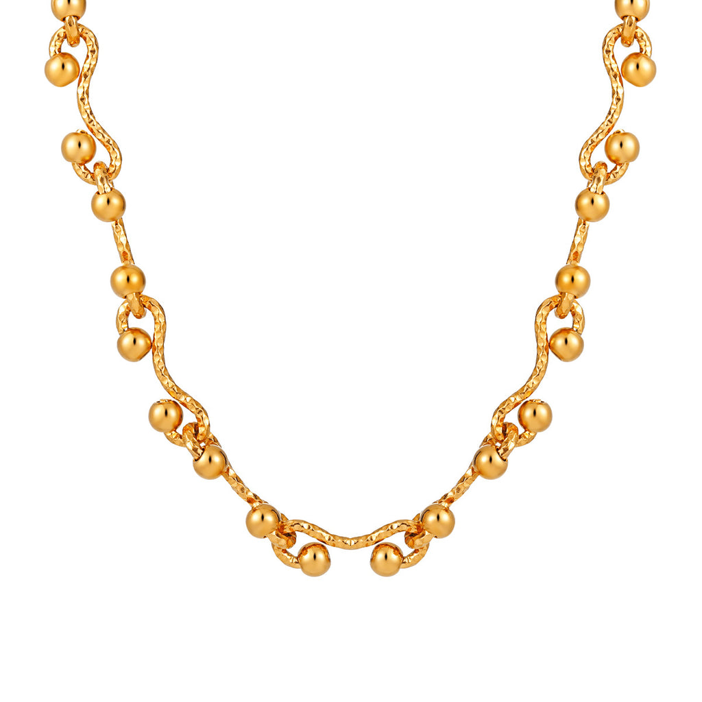 Factory Wholesale Customizable Stainless Steel 18K Gold Plated Link Necklace for Party Personalized Unisex Designer Jewelry