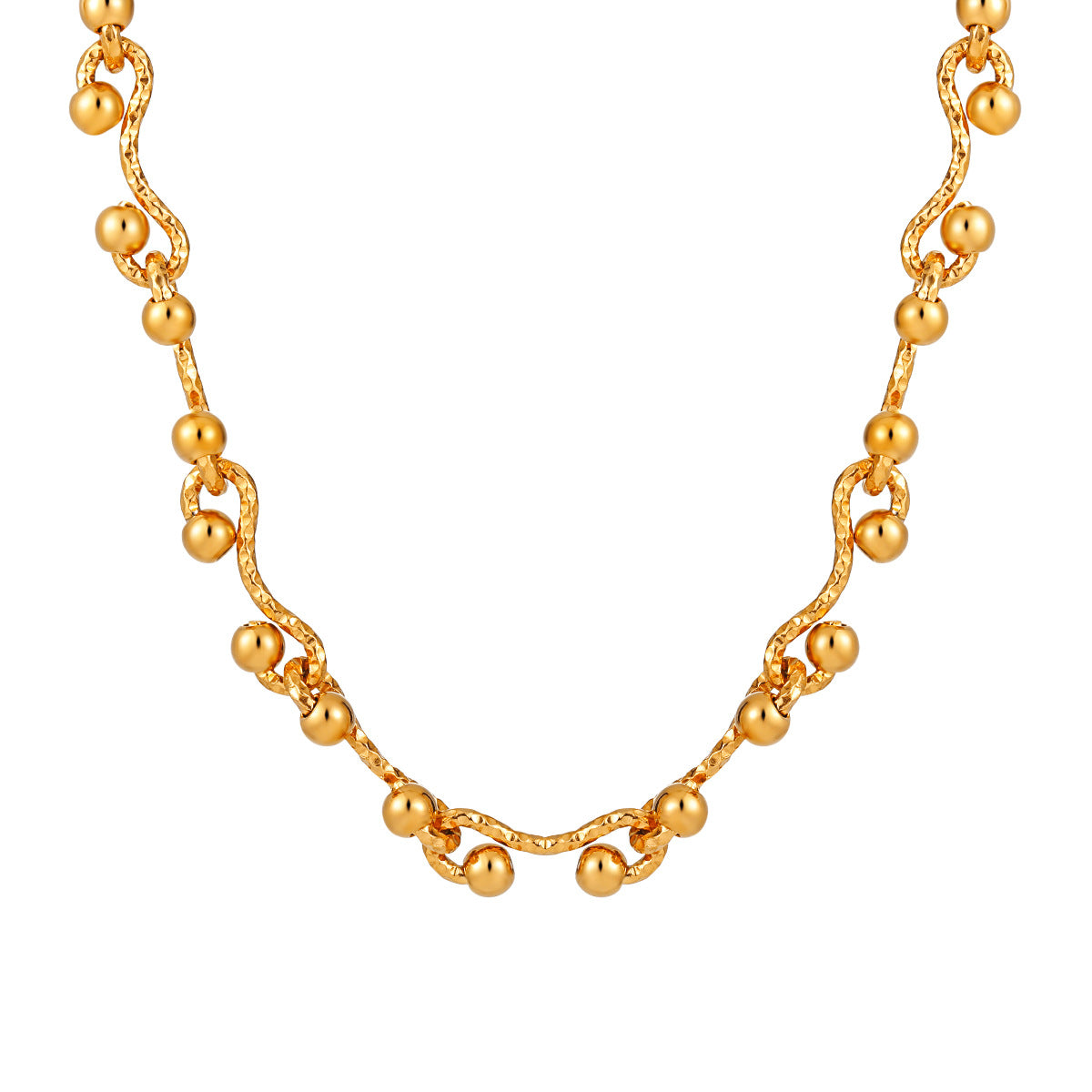 Factory Wholesale Customizable Stainless Steel 18K Gold Plated Link Necklace for Party Personalized Unisex Designer Jewelry