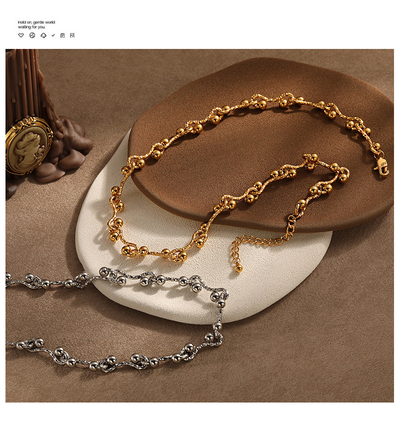 Factory Wholesale Customizable Stainless Steel 18K Gold Plated Link Necklace for Party Personalized Unisex Designer Jewelry