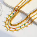 Factory Wholesale Thick Heavy Stainless Steel 18K Gold Plated Link Chain Necklaces-Sporty Style Unisex Gift for Parties & Travel