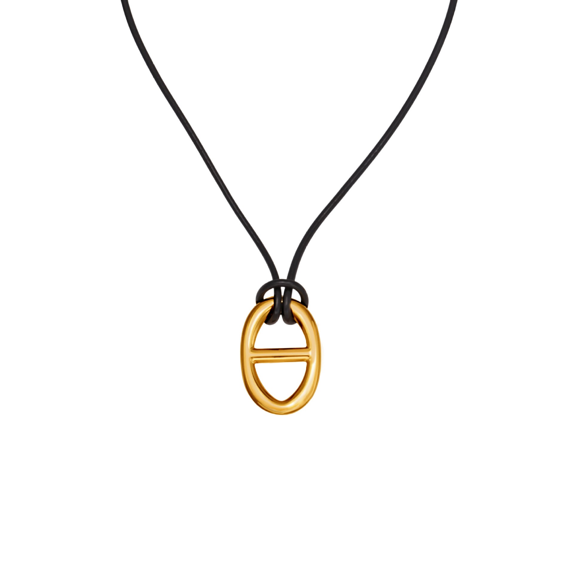 Stainless Steel 18K Gold Plated Silver Plated Vintage Party Pendant Rope Chain Necklace PVD Technique