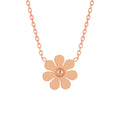 Hot Selling Trendy 18K Gold Plated Stainless Steel Link Chain Tassel Flower Pendant Necklace for Women Anniversary Gift Party