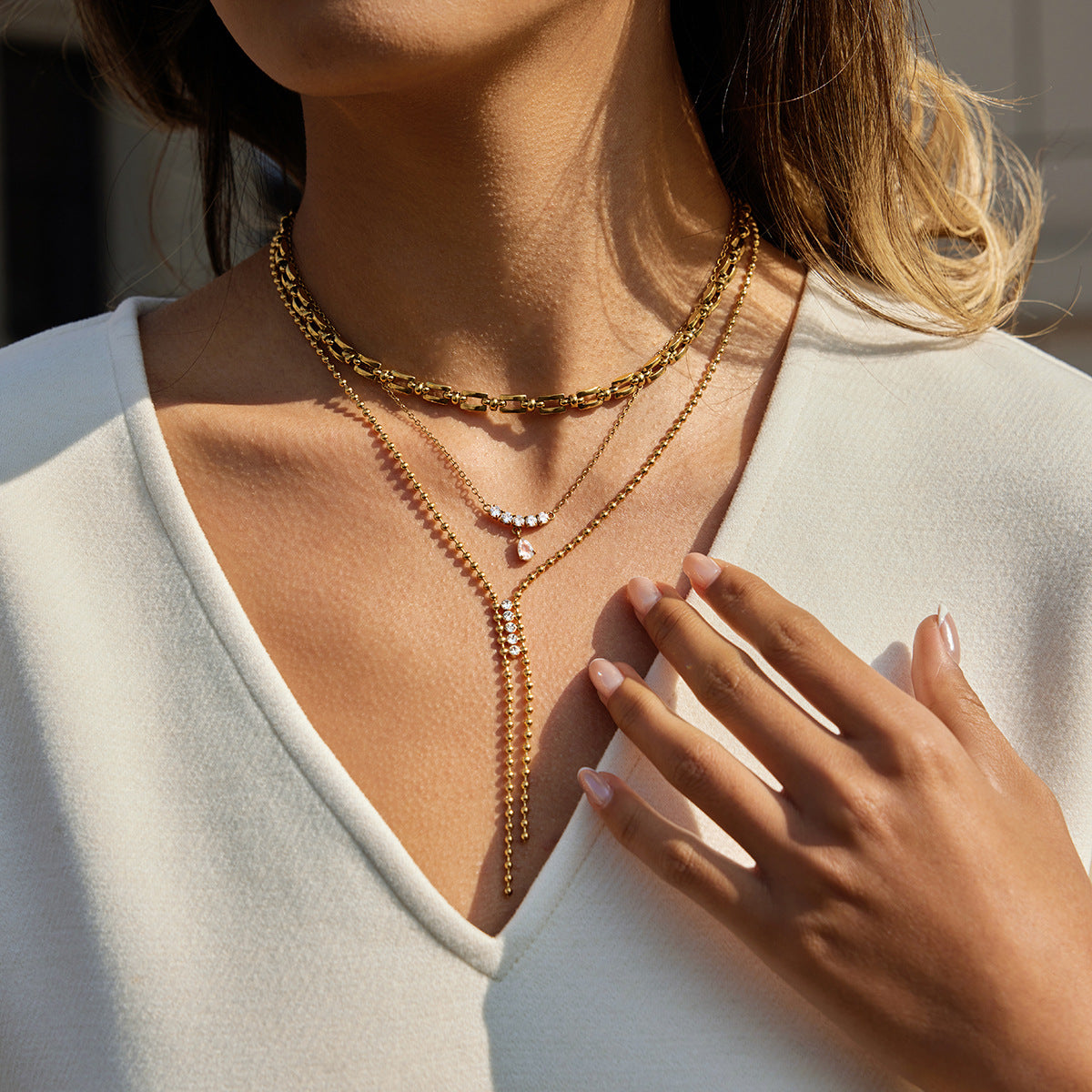 New Arrival Stainless Steel 18K Gold Plated Link Chain Necklaces Wholesale Jewelry Low MOQ Trending Design Thick Chains Unisex