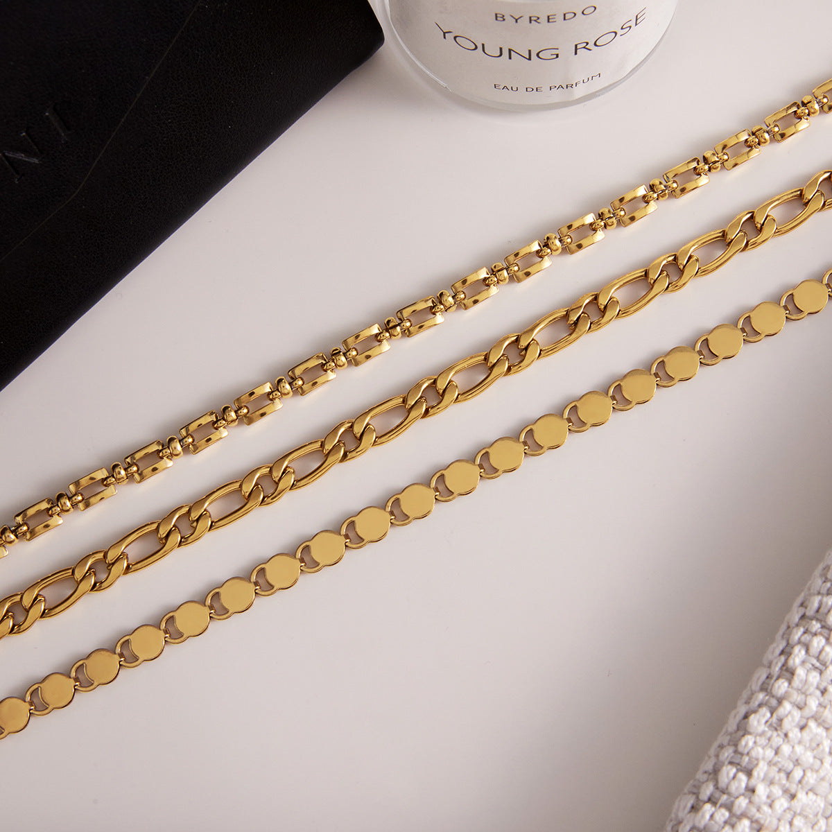 New Arrival Stainless Steel 18K Gold Plated Link Chain Necklaces Wholesale Jewelry Low MOQ Trending Design Thick Chains Unisex