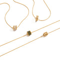 New Arrival 18K Gold Plated Stainless Steel Rope Chain Zircon Pendant Necklace Trendy Women's Party Gift Wholesale
