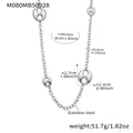 Customizable PVD 18k Gold Plated Stainless Steel Long Link Chain Trendy Crown-Shaped Sweater Necklaces for Girls for Parties
