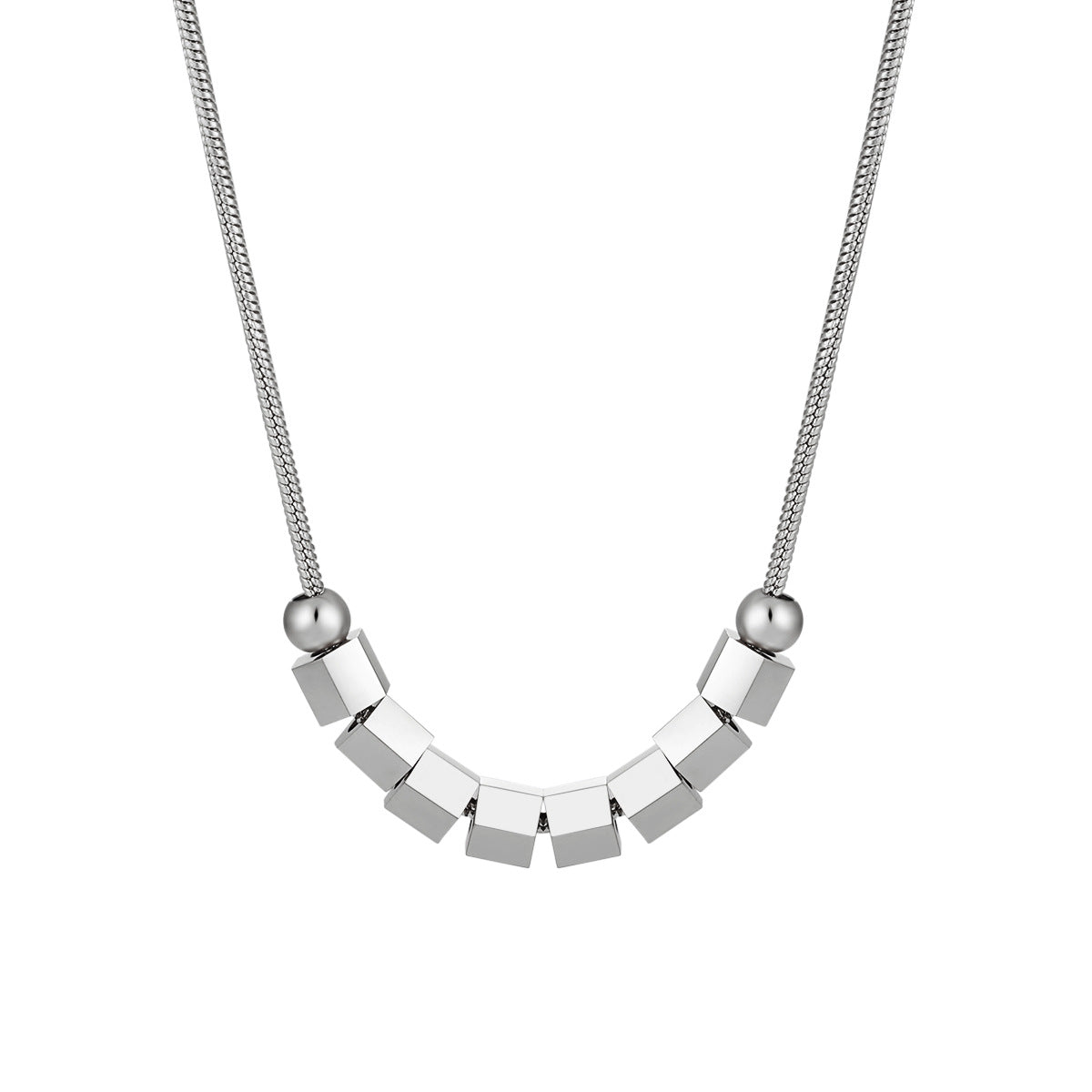 Unisex Trendy Stainless Steel 18K Gold Plated Link Chain Pendant Necklace Vintage Gift Wholesale Customizable