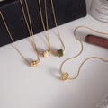 New Arrival 18K Gold Plated Stainless Steel Rope Chain Zircon Pendant Necklace Trendy Women's Party Gift Wholesale