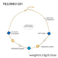 Tiger Eye Stone Pearls Stainless Steel 18K Gold PVD Bohemia Link Chain Necklaces Wholesale for Women Fashion Jewelry Party