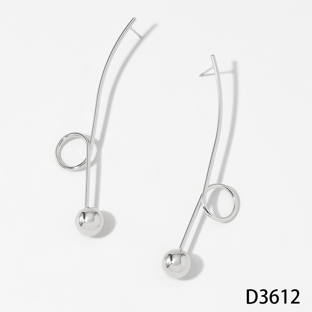 18K Real Gold PVD Plated Personalized Design Stainless Steel Fashion Jewelry Earrings