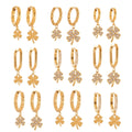 New Arrival Luxury 5A Zirconia Drop Earrings High Quality Stainless Steel Jewelry Elegant and Stylish Fashionable Accessory