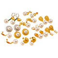 Factory Wholesale Trendy drop Earrings with Pearl Stainless Steel 18K Gold Plated for Women's Party Fashion Jewelry