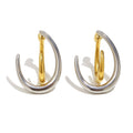 18K Real Gold PVD Plated Stainless Steel Trendy Hoop Earrings Hypoallergenic Dangle Design for Party Other Fashion Accessories