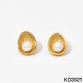 18K Gold Plated Stainless Steel Pearl Stud Earrings for Women Non-Tarnish Waterproof Hypoallergenic fashion jewelry earrings