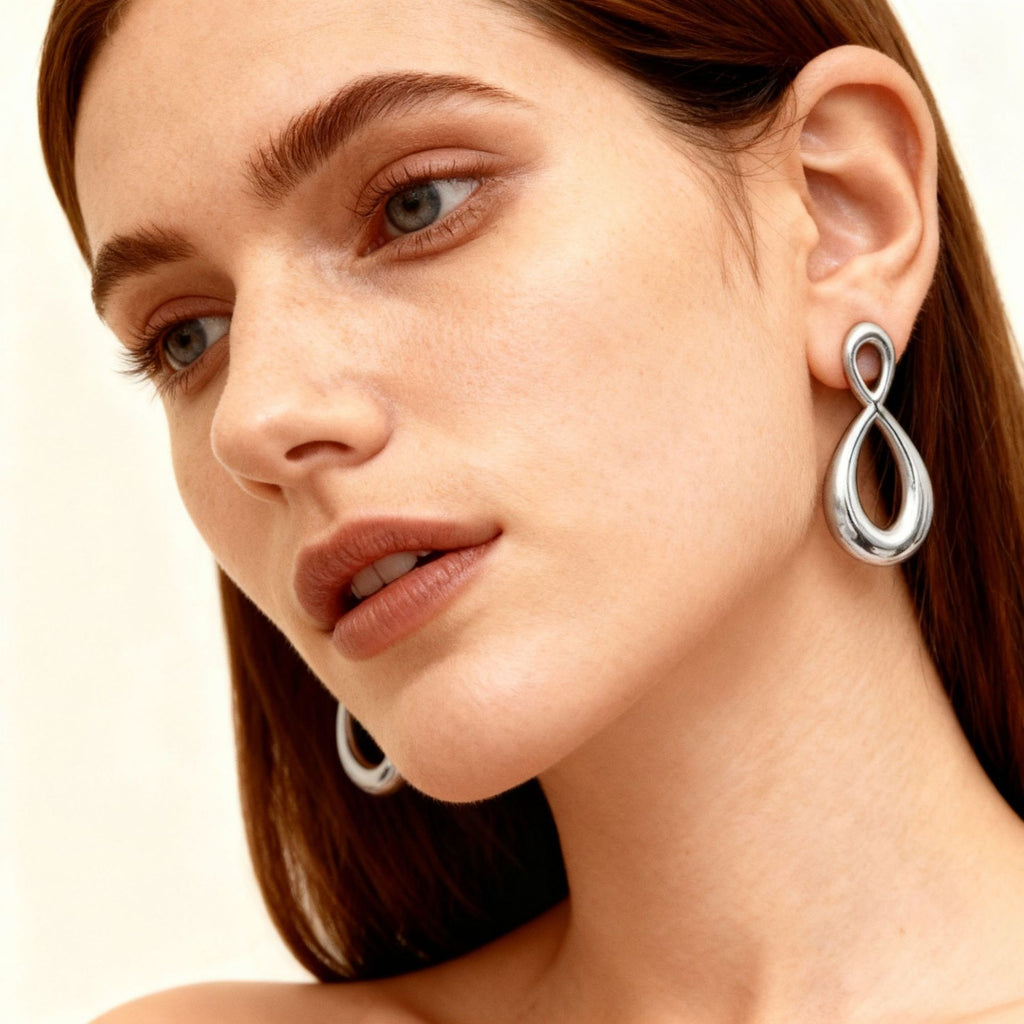 Wholesale Stainless Steel 18k Real Gold Pvd Drop Earrings for Girls 8 Design Fashion Jewelry Earrings Waterproof No rust