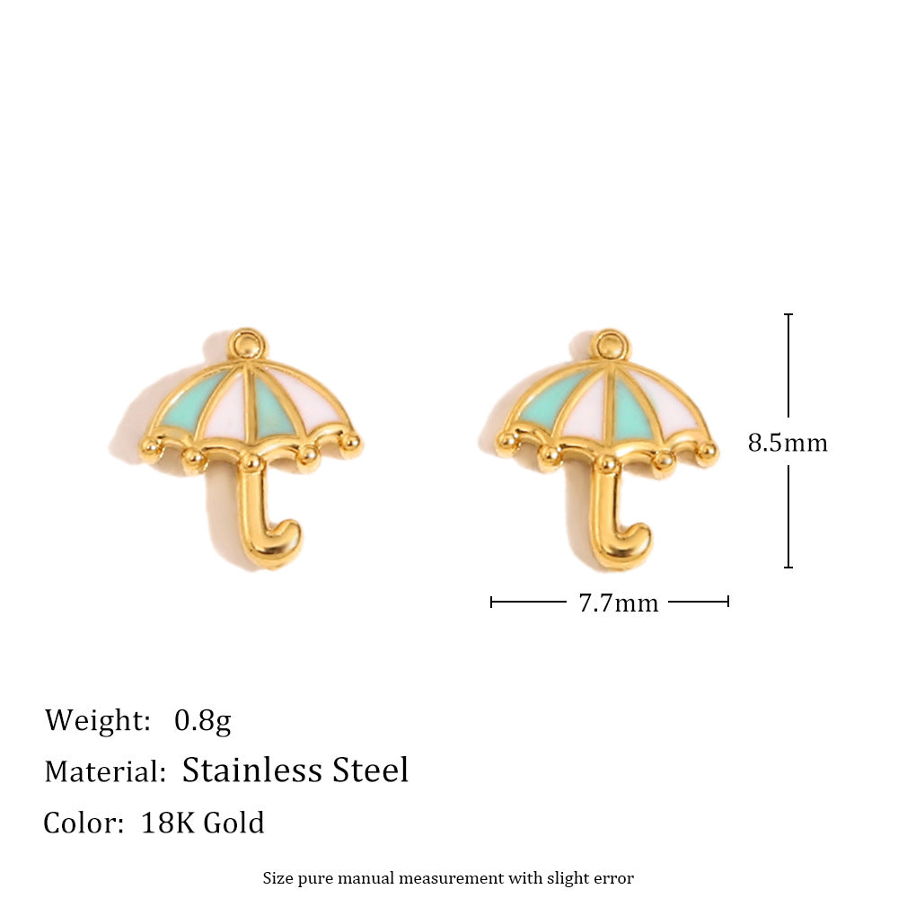 Wholesale Set of Three Fashion Stud Earrings Stainless Steel with Real Gold Plating Drop Earrings